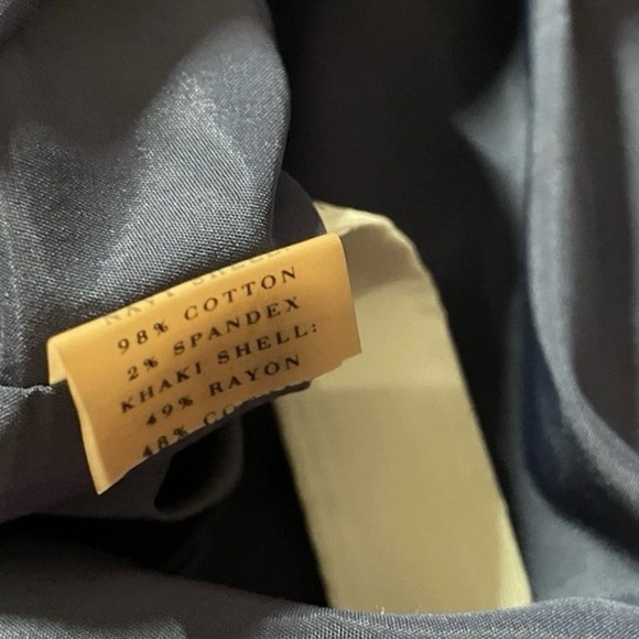 Ann Taylor Navy and Beige Midi Dress, perfect for spring, - Picture 4 of 7